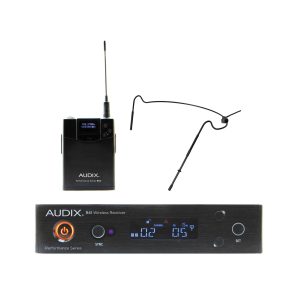 Bộ micro không dây cài đầu với đầu micro  HT5- màu đen