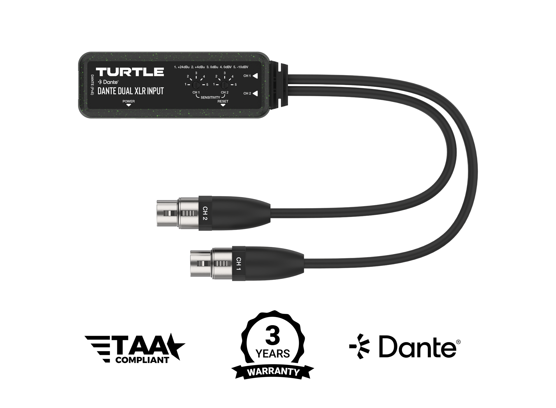 Bộ chuyển đổi đầu ra Dual XLR Dante TAV-D2XDE - Ảnh 2