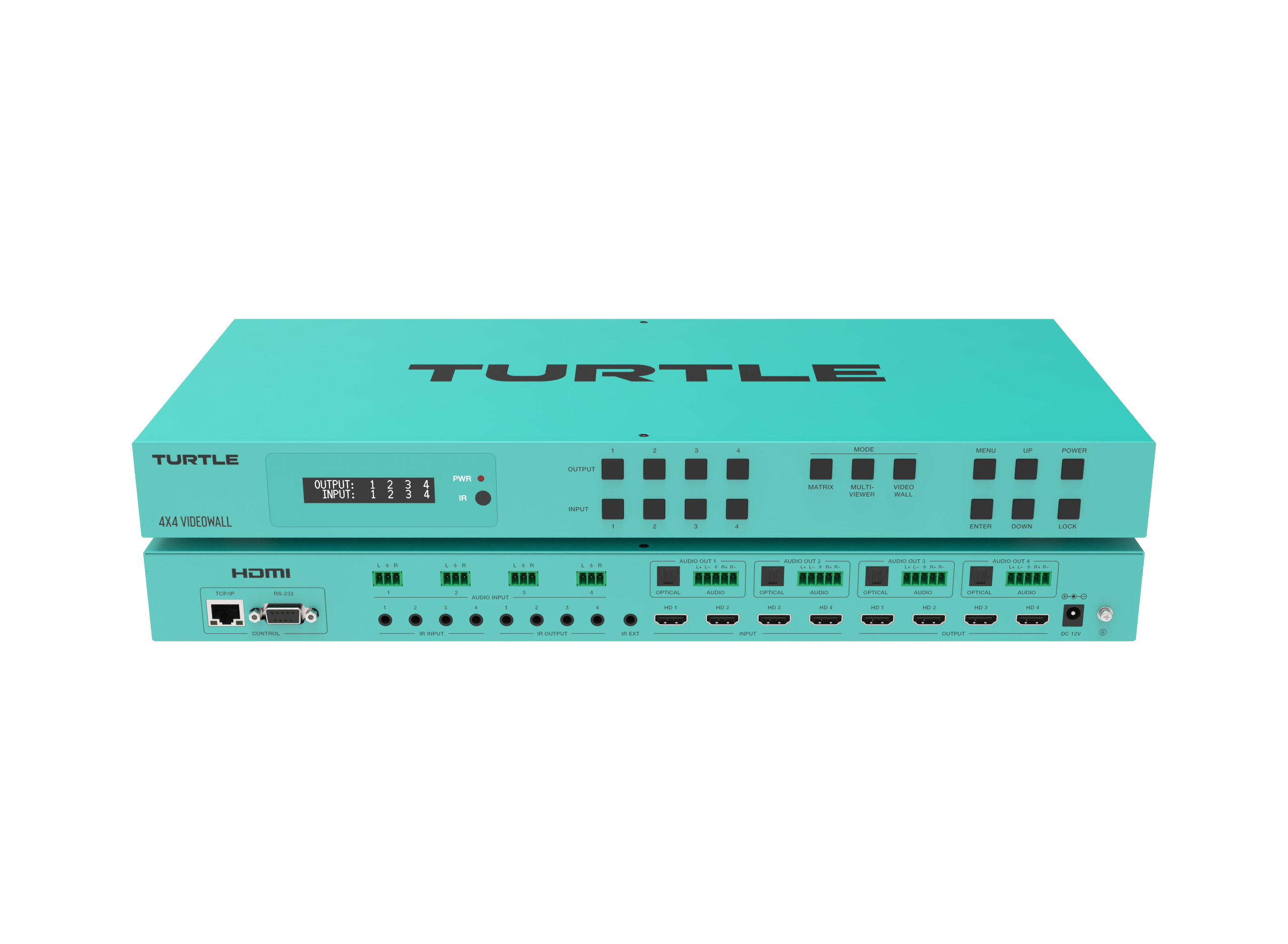 bộ quản lý và điều khiển tín hiệu hình ảnh/âm thanh 4x4 4K60 Turtle AV TAV-MX44VW - Ảnh 2