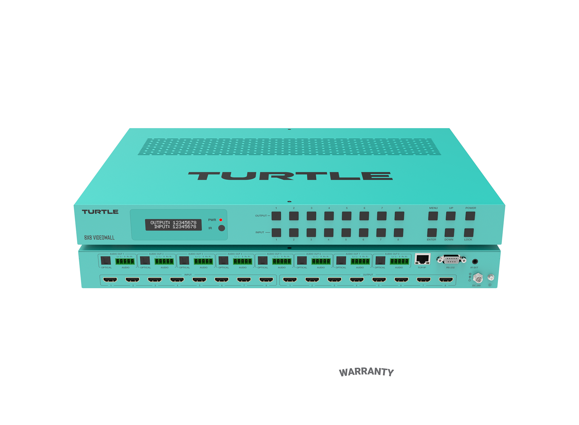 bộ quản lý và điều khiển tín hiệu hình ảnh/âm thanh 8x8 4K60 Turtle TAV-MX88VW