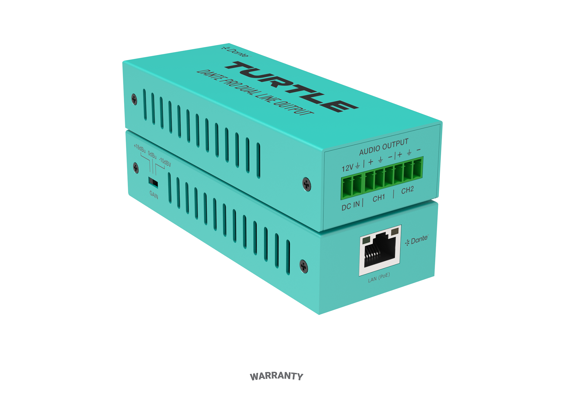 Bộ chuyển đổi đầu ra tín hiệu Line Analog hai kênh Dante Pro TAV-D2LDE-PRO