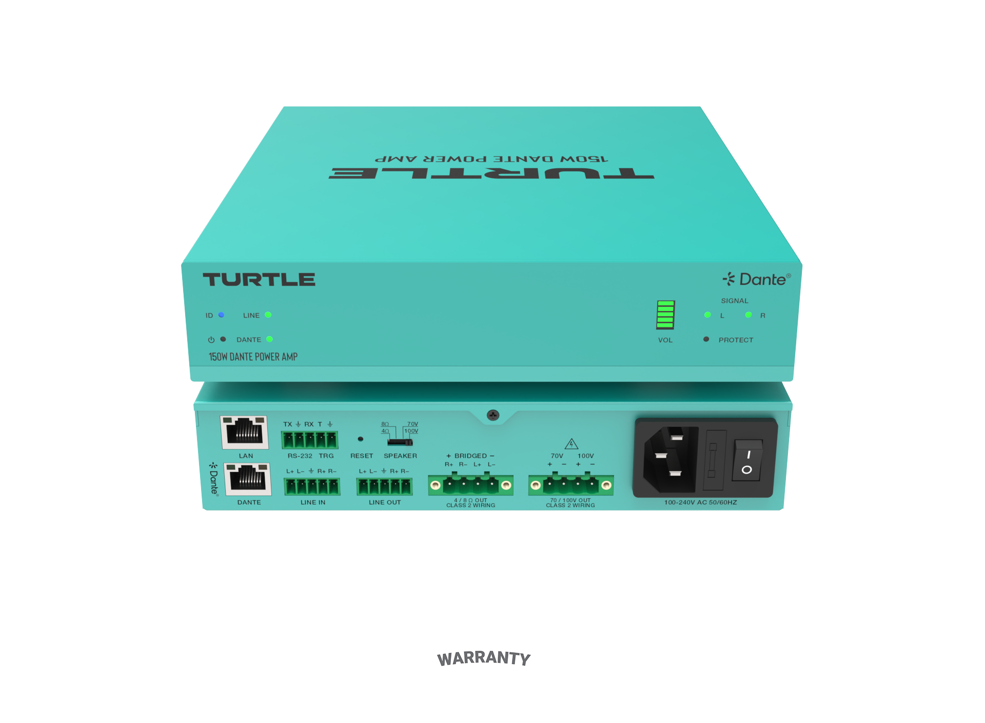 Bộ khuếch đại công suất tích hợp cổng Dante 150W TAV-DPA150D