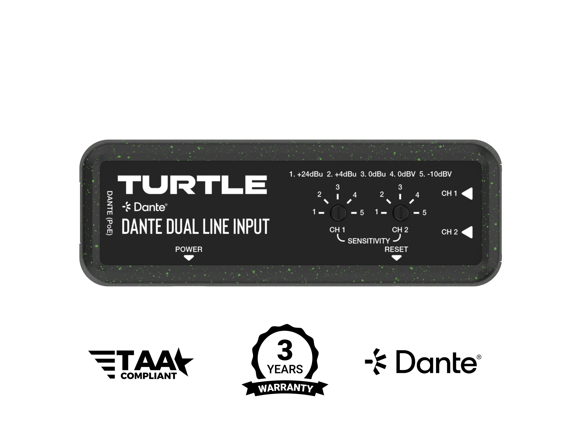 Bộ chuyển đổi đầu vào tín hiệu Line Analog hai kênh Dante TAV-D2LEN - Ảnh 2