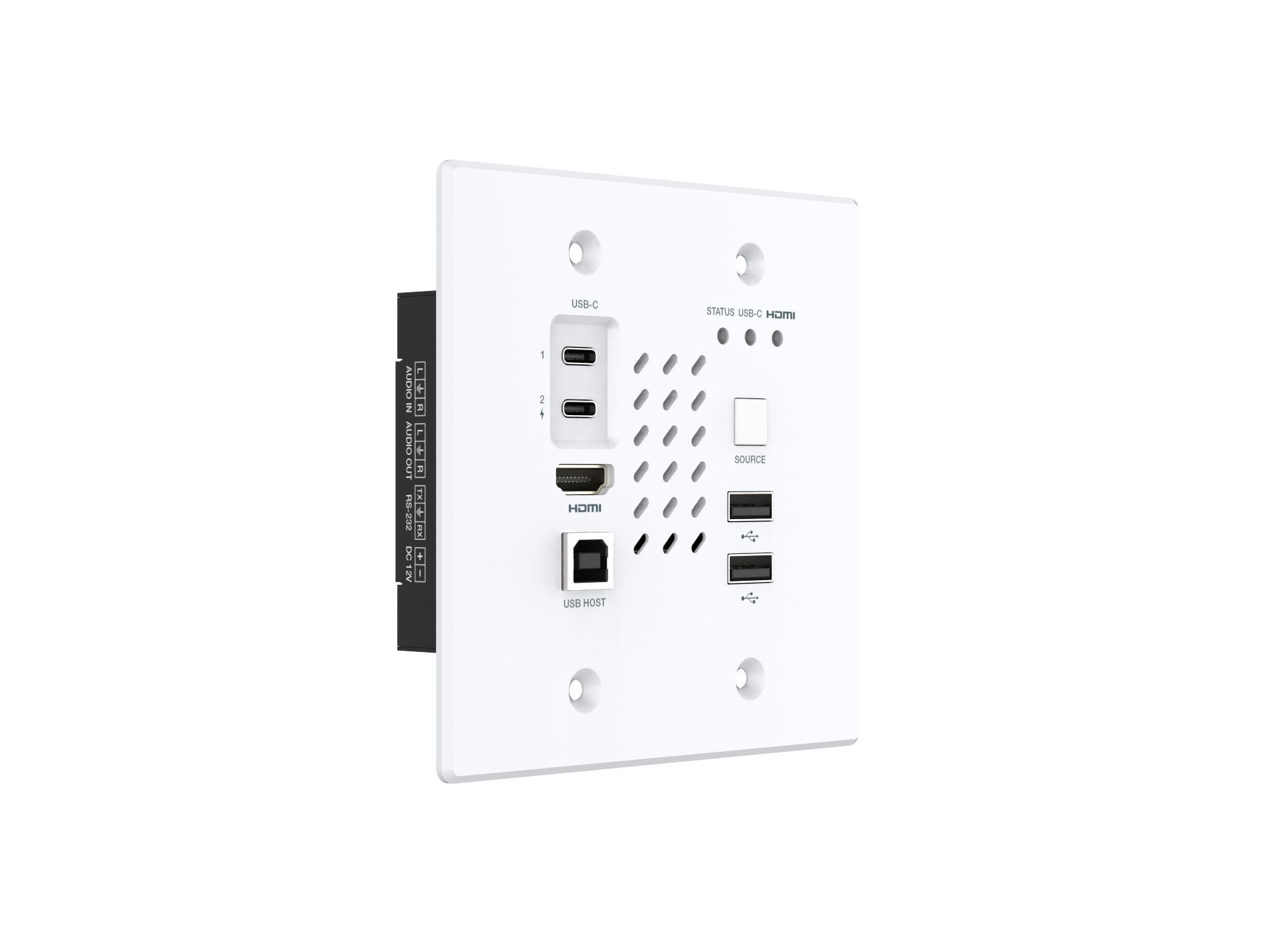 Bộ nối dạng mặt dựng tường CHAZY 4K TAV-CHAZYWPUS-TX - Ảnh 3