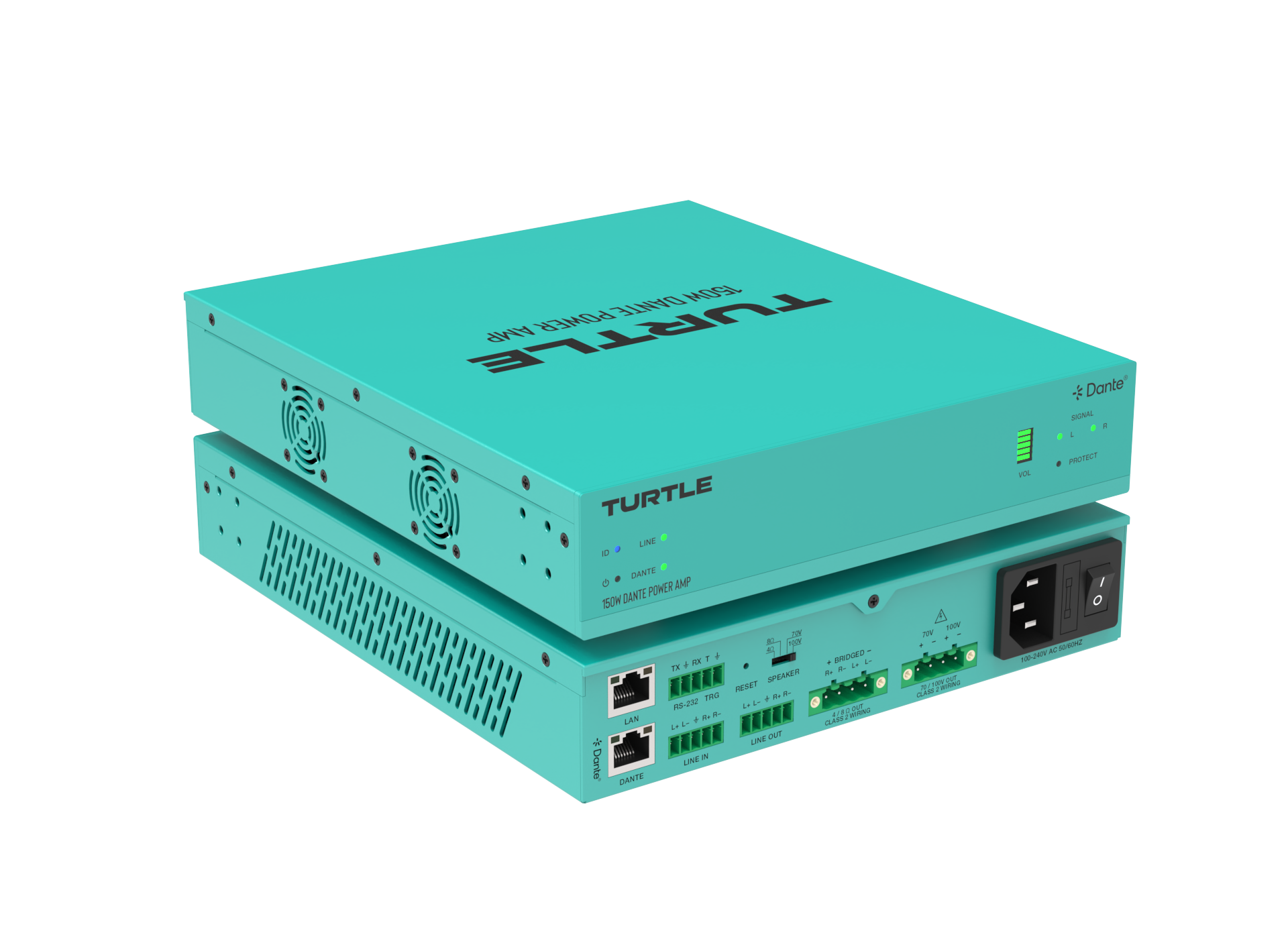 Bộ khuếch đại công suất tích hợp cổng Dante 150W TAV-DPA150D - Ảnh 3